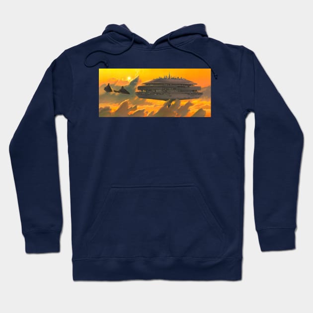 City in the Clouds Hoodie by Cloudcitysabers